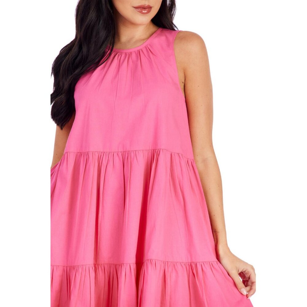 Mud Pie Sz. S NWT Pink Becker Bow Dress - Picture 4 of 16